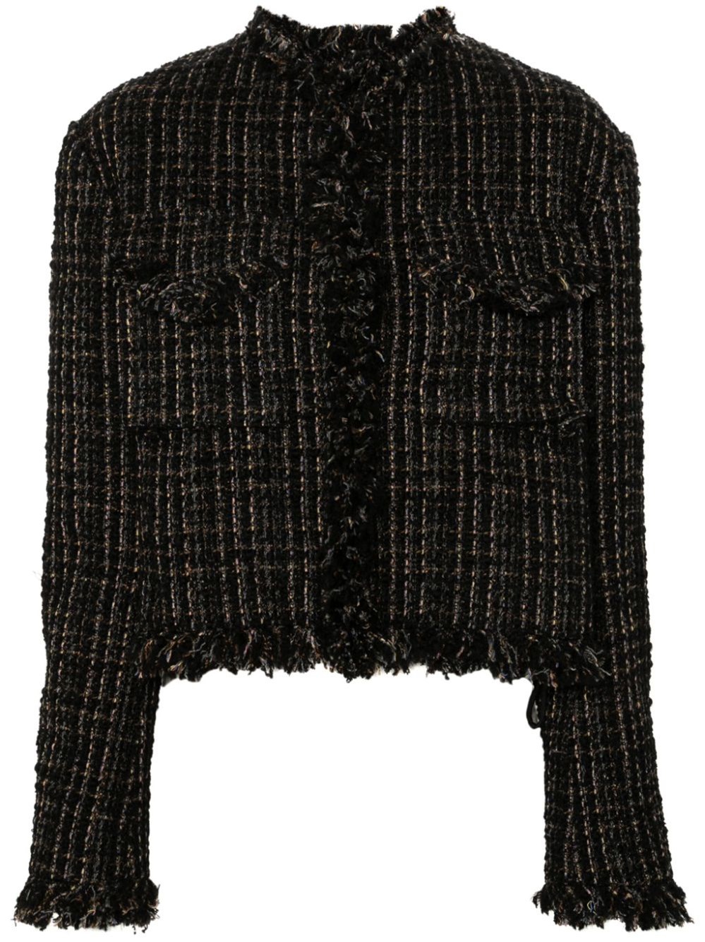 Sacai Tweed Wool Short Jacket