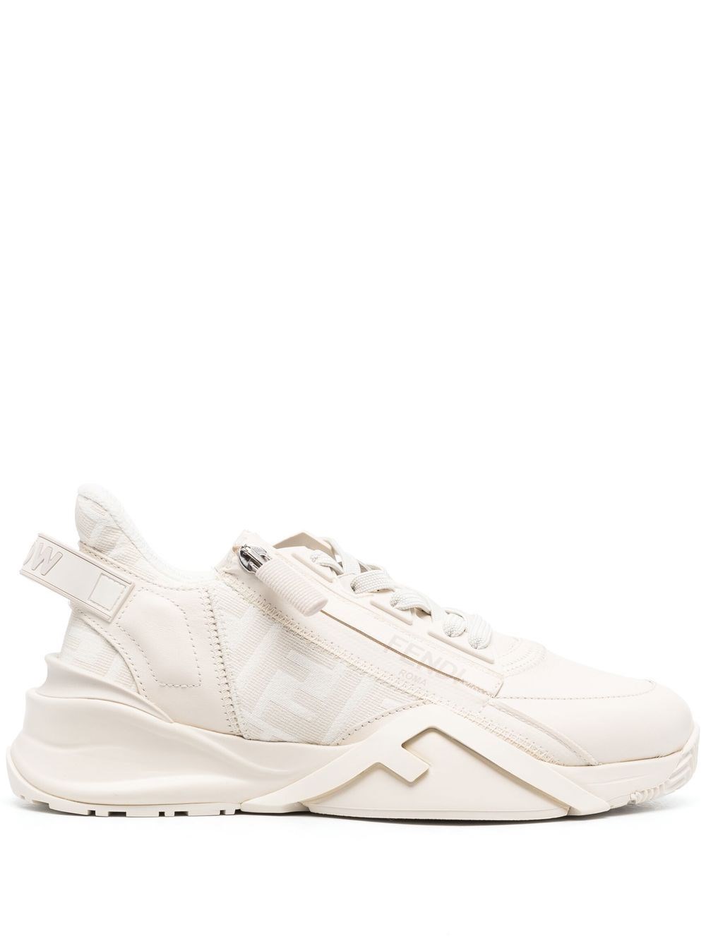 Shop Fendi Flow Leather Sneakers